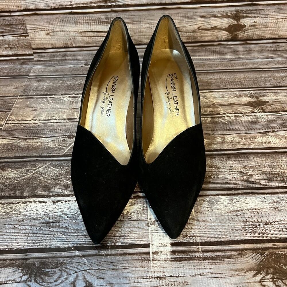 New Vintage Old Stock Sergio Zelcer Angie Heels 8-1/2 M 8.5 Spanish Leather